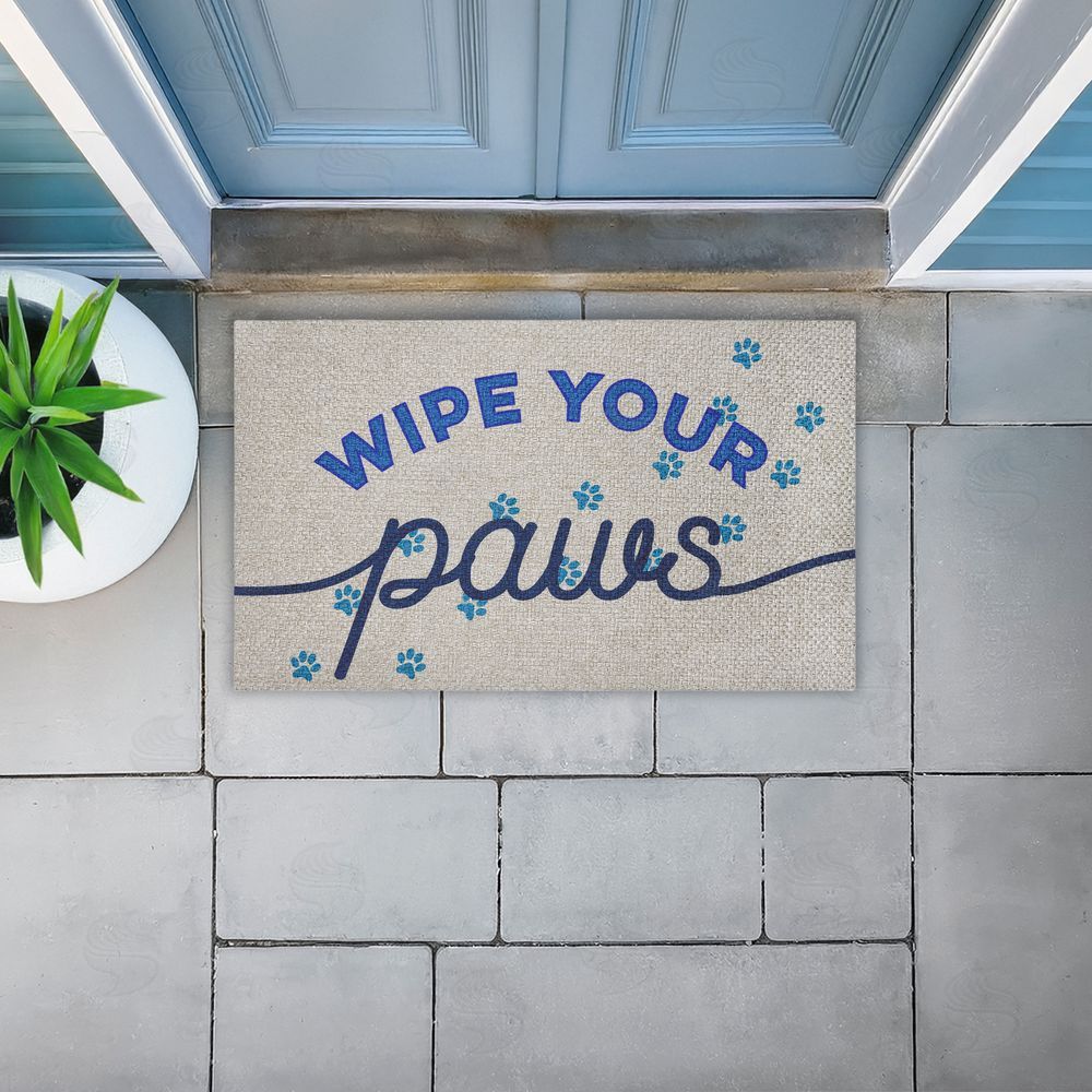 Stupell Studio Wipe Your Paws Greeting Outdoor Faux Sisal Door Mat