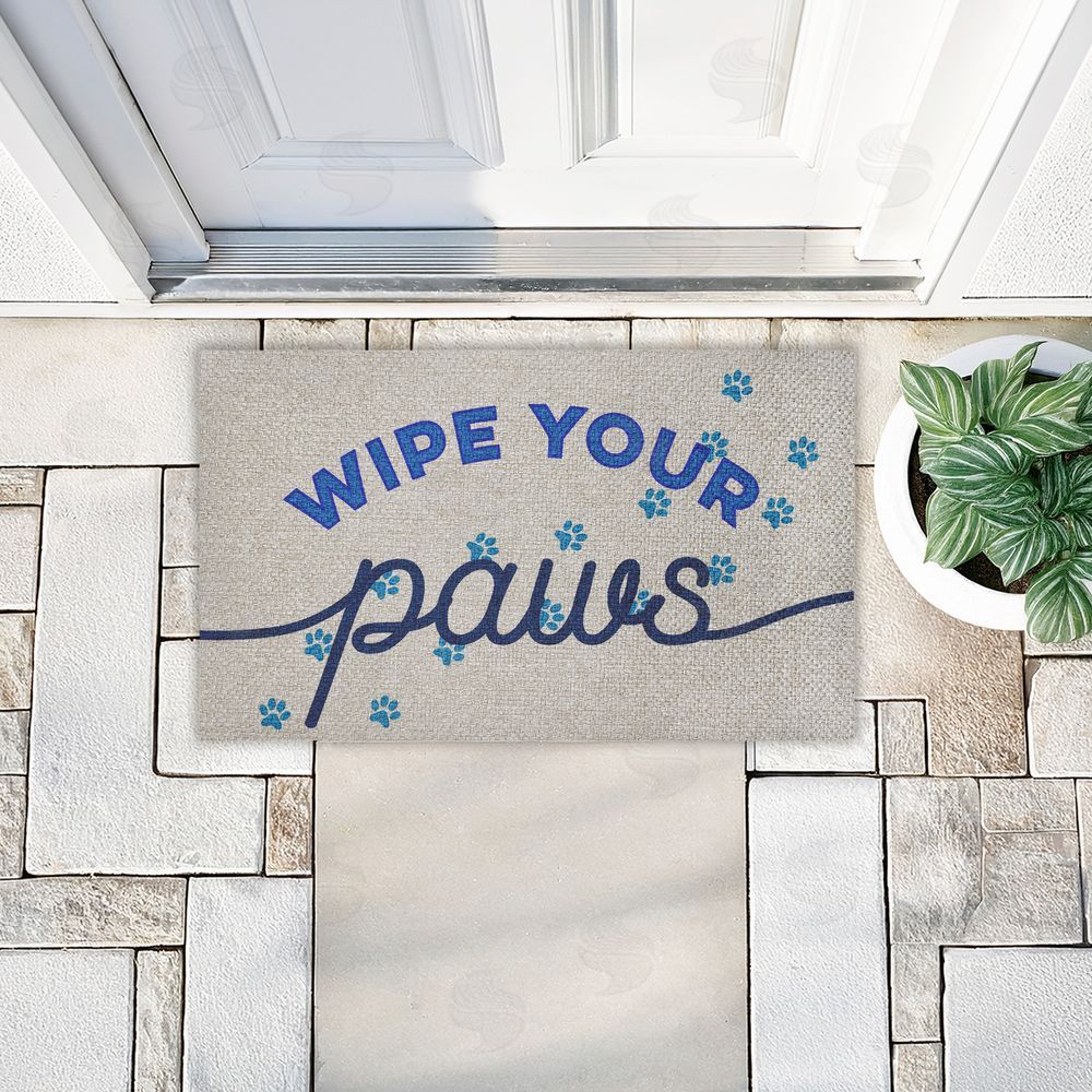 Stupell Studio Wipe Your Paws Greeting Outdoor Faux Sisal Door Mat