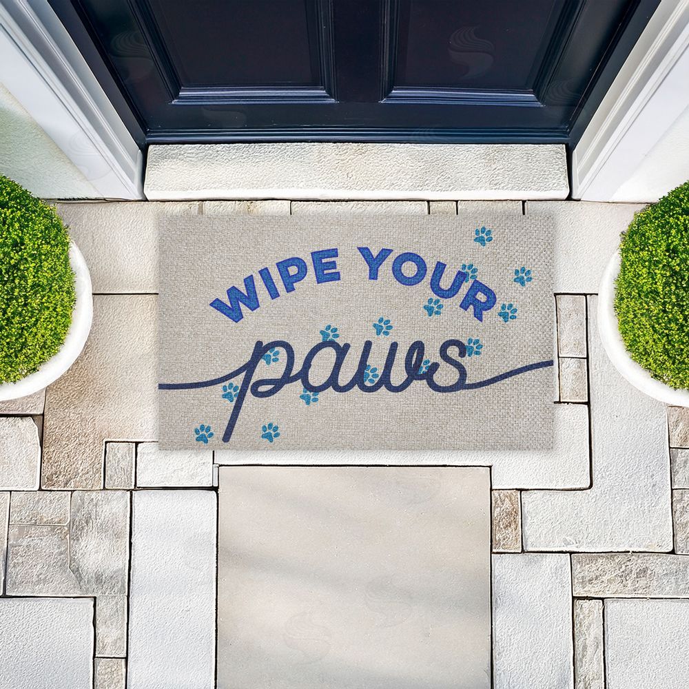 Stupell Studio Wipe Your Paws Greeting Outdoor Faux Sisal Door Mat