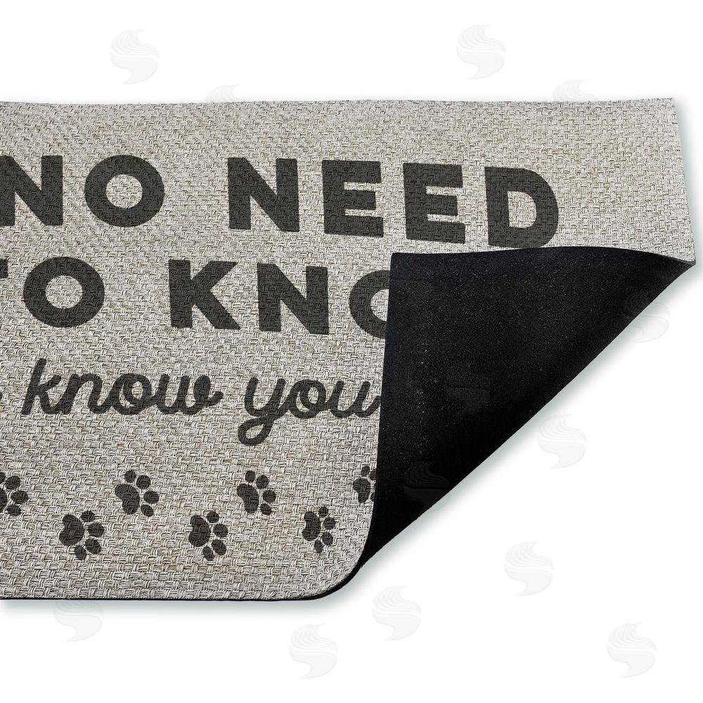 Stupell Studio No Need To Knock Outdoor Faux Sisal Door Mat