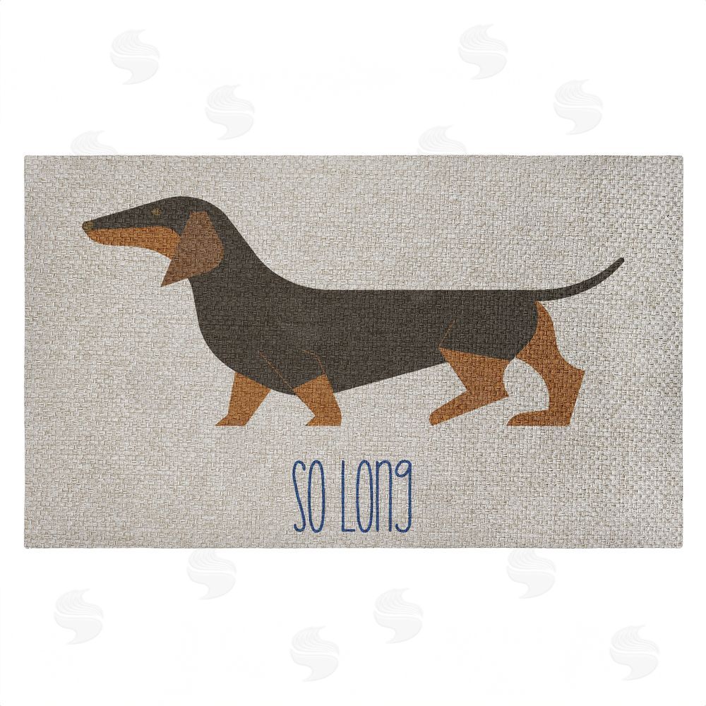 Stupell Studio So Long Dog Goodbye Outdoor Faux Sisal Door Mat