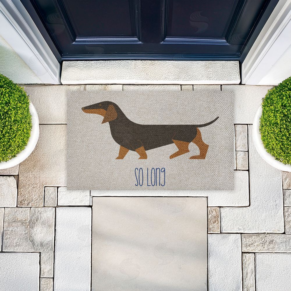 Stupell Studio So Long Dog Goodbye Outdoor Faux Sisal Door Mat
