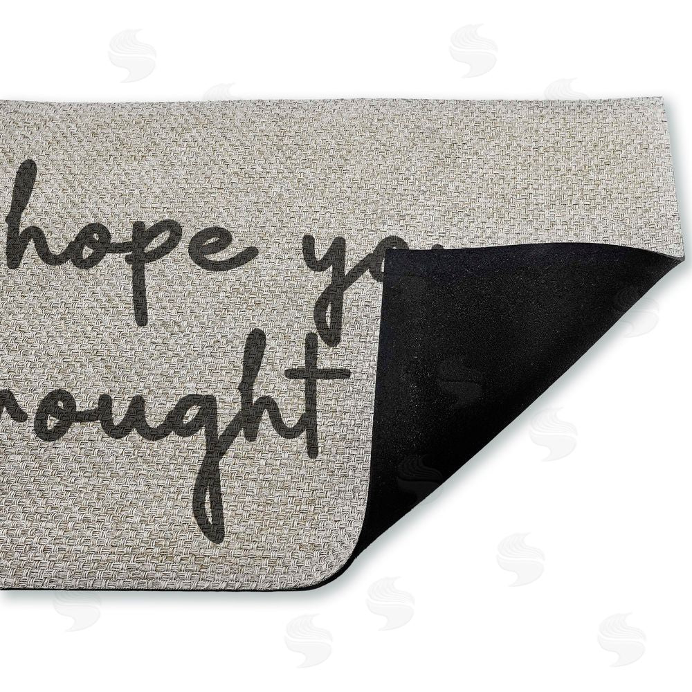 Stupell Studio Hope You Brought Wine Outdoor Faux Sisal Door Mat