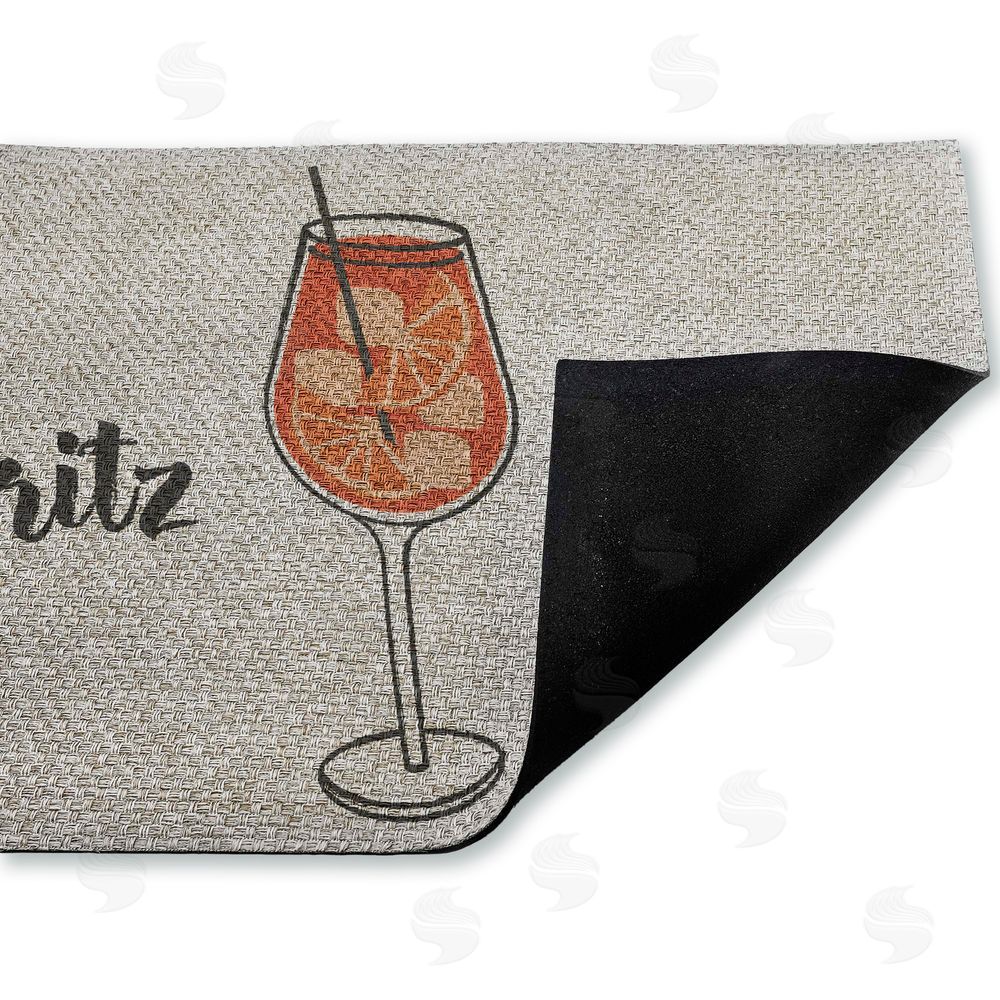 Stupell Studio Spritz Please Kitchen  Outdoor Faux Sisal Door Mat