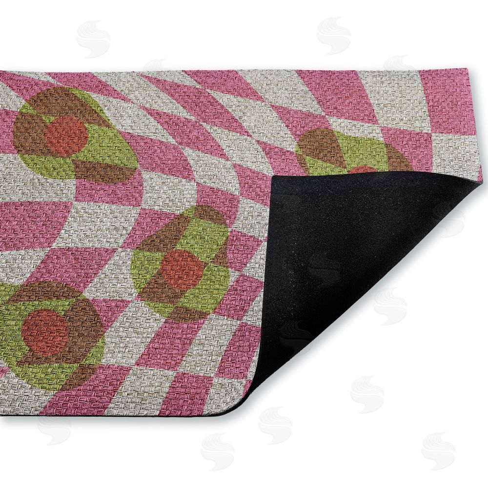 Stupell Studio Optical Illusion Avocados Outdoor Faux Sisal Door Mat