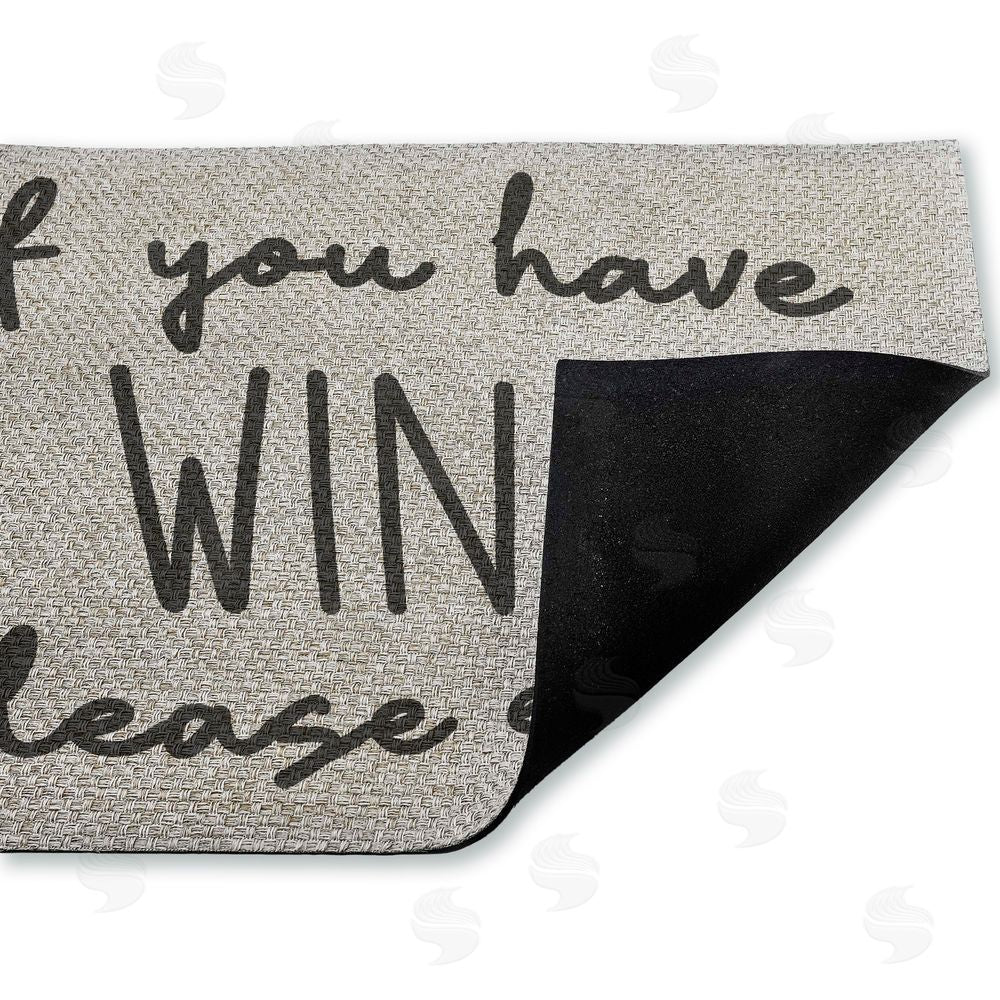 Stupell Studio If You Have Wine Enter Outdoor Faux Sisal Door Mat