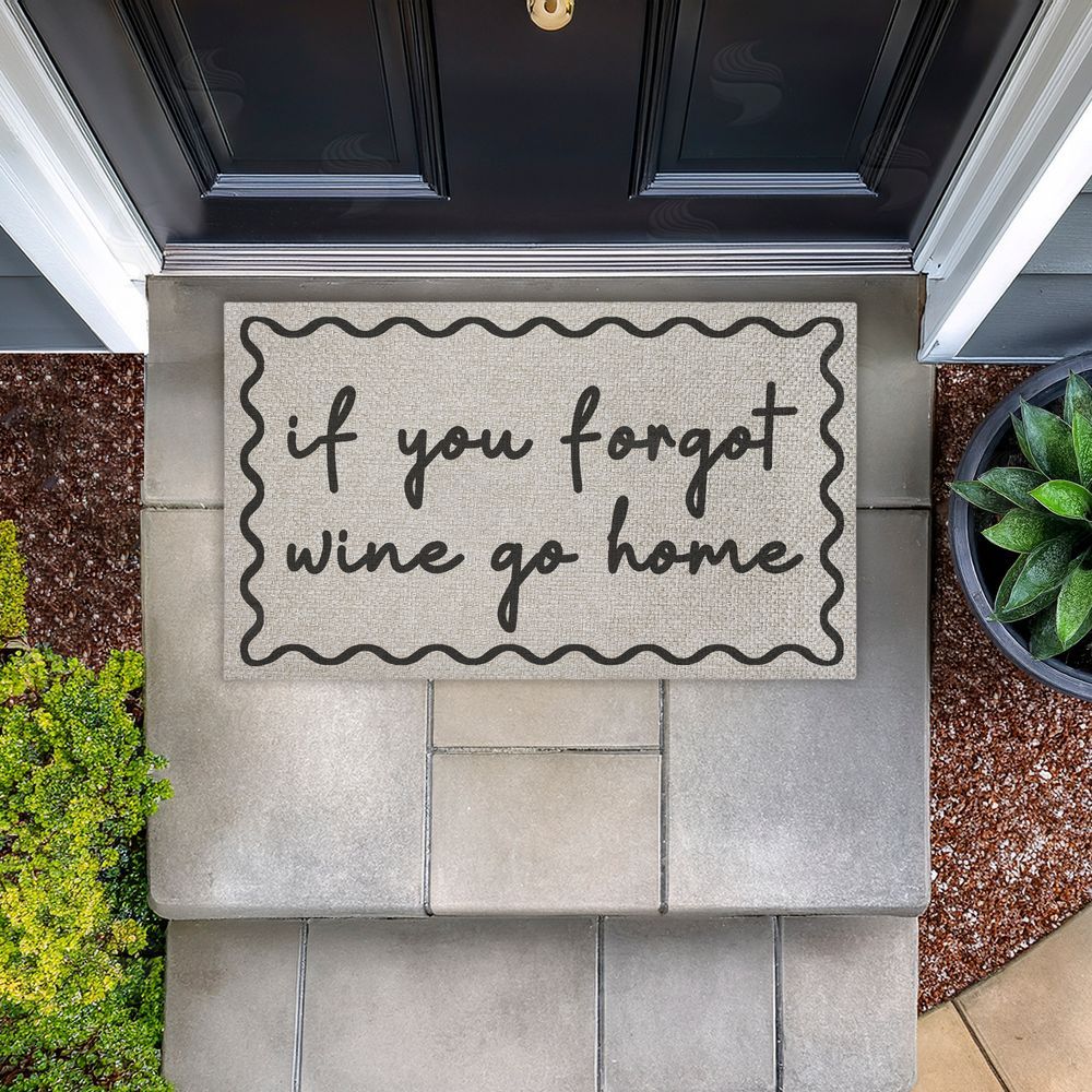 Stupell Studio If You Forgot Wine Go Home Outdoor Faux Sisal Door Mat