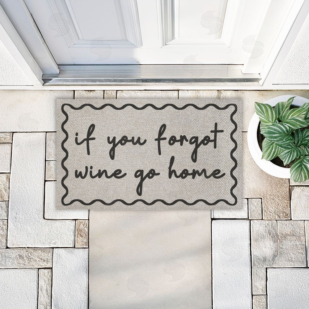 Stupell Studio If You Forgot Wine Go Home Outdoor Faux Sisal Door Mat