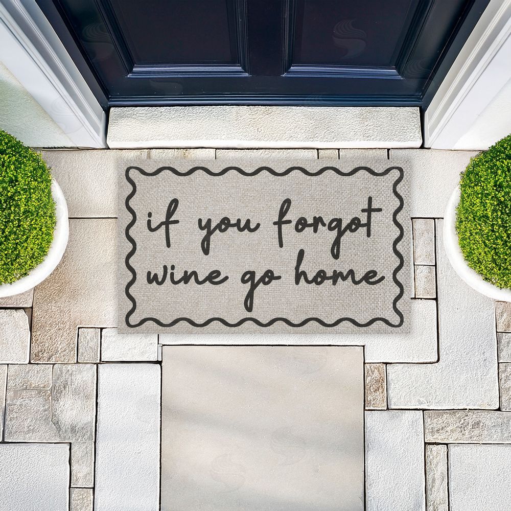 Stupell Studio If You Forgot Wine Go Home Outdoor Faux Sisal Door Mat