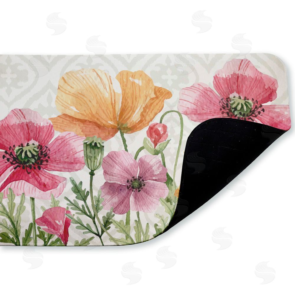 Kim Allen Poppy Place on Geometric Kitchen Floor Mat