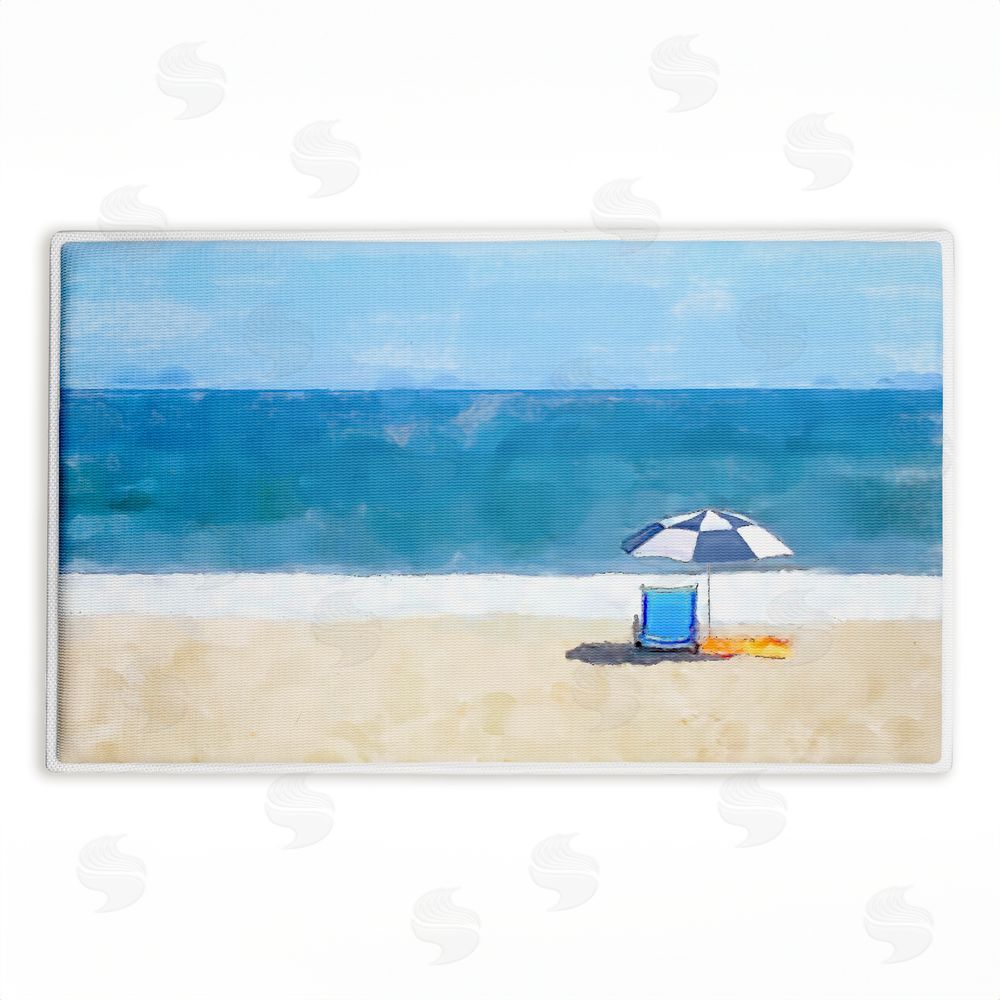 Jeff Pica Sunny Beach Day Seat Plush Bathroom Floor Mat