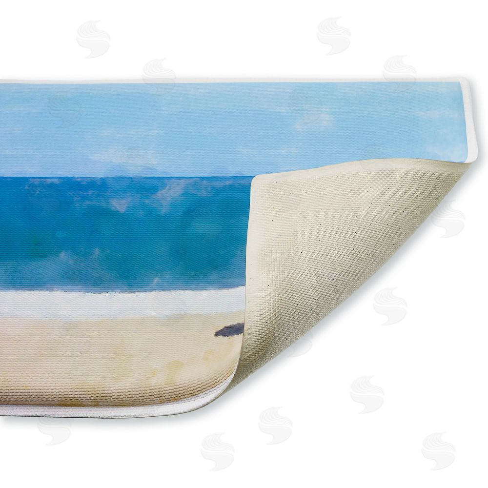 Jeff Pica Sunny Beach Day Seat Plush Bathroom Floor Mat