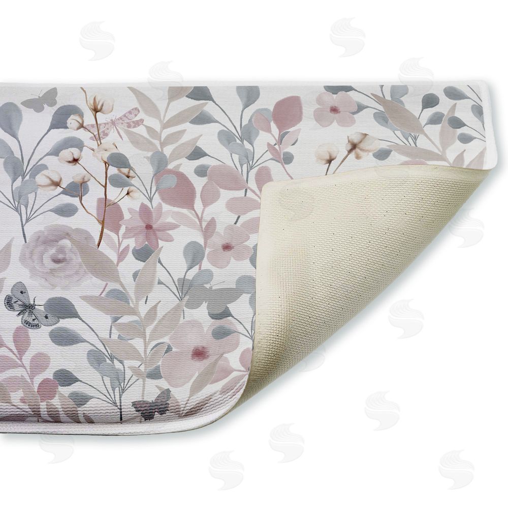 Kim Allen Wildflower Hope Botanicals Plush Bathroom Floor Mat