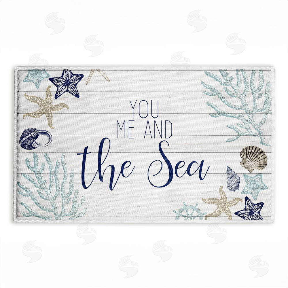 Kim Allen You Me & The Sea Plush Bathroom Floor Mat