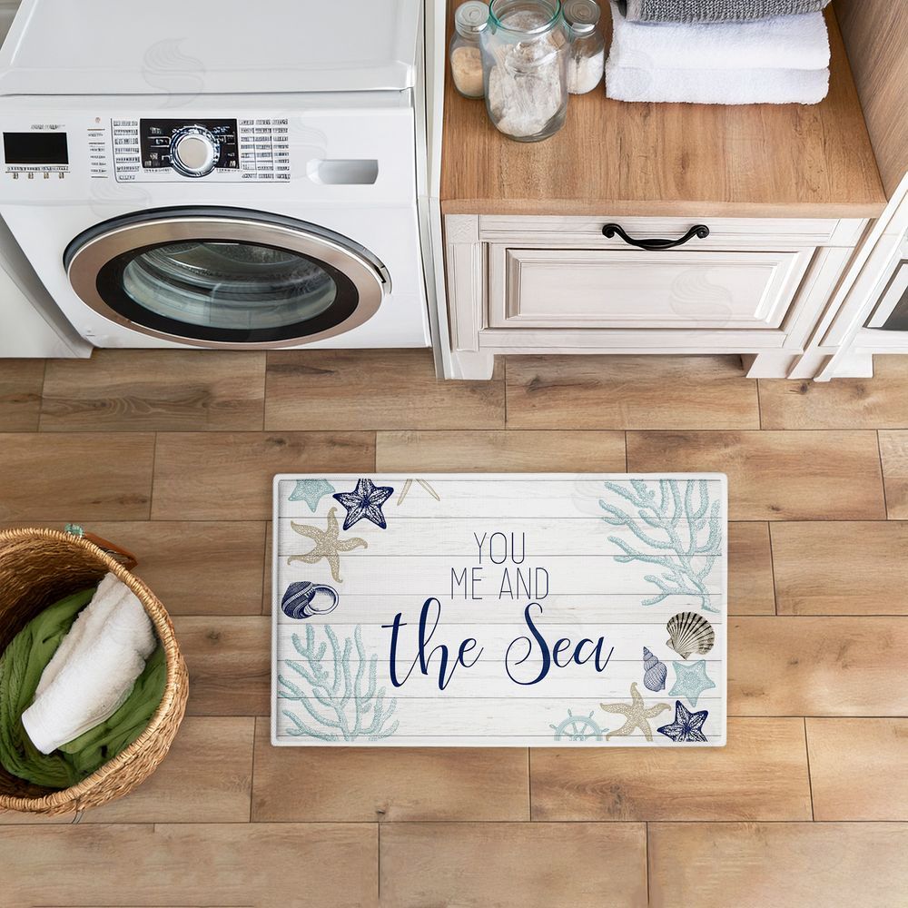 Kim Allen You Me & The Sea Plush Bathroom Floor Mat