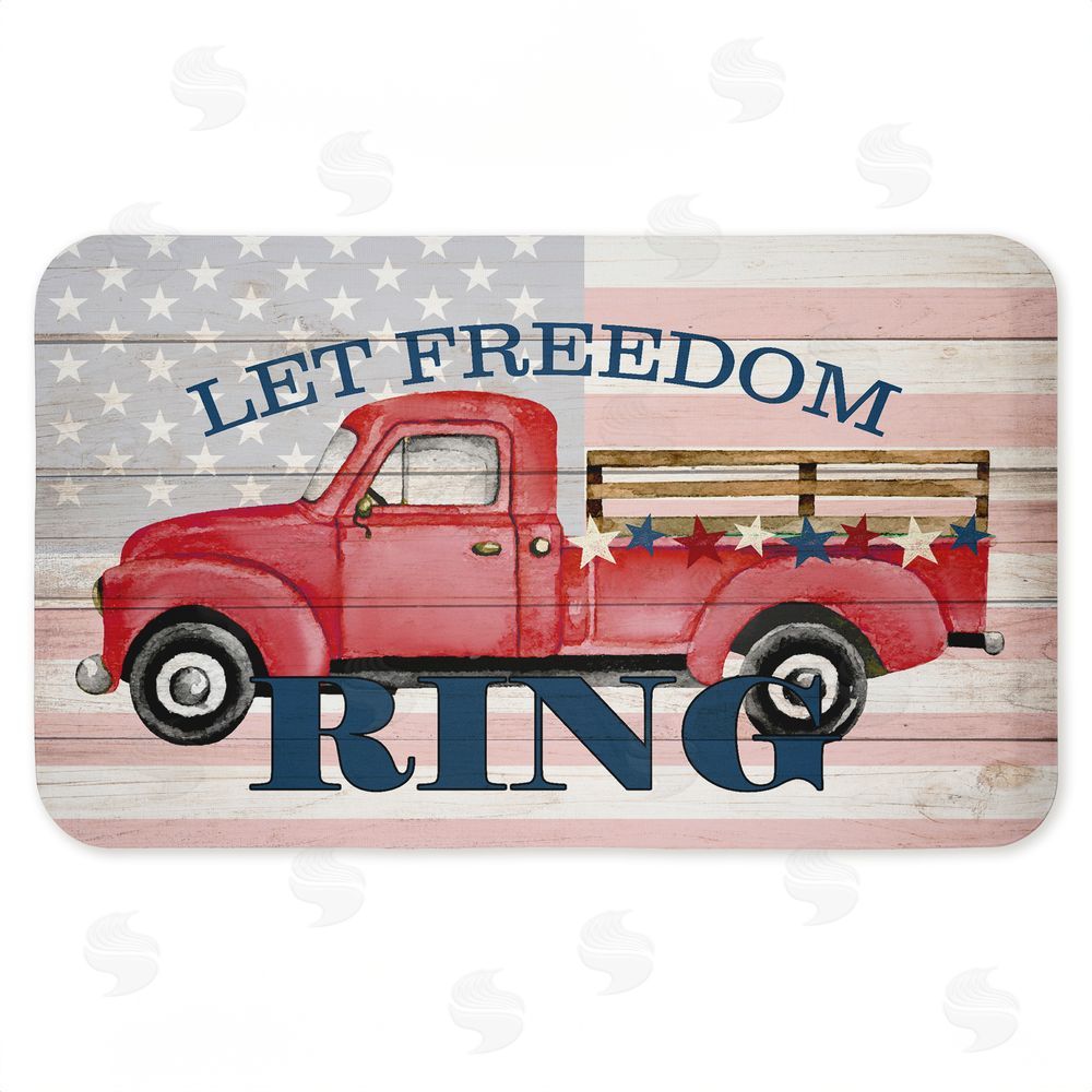 Kim Allen Let Freedom Ring Truck Kitchen Floor Mat
