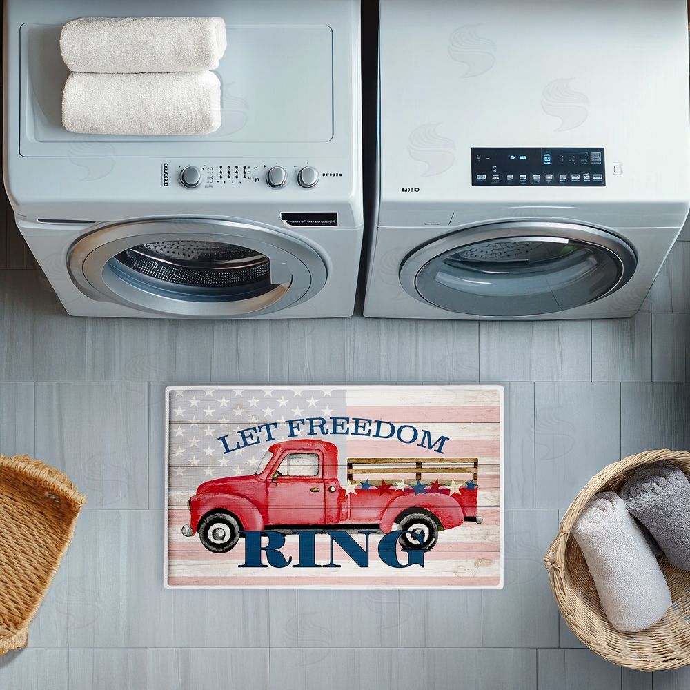 Kim Allen Let Freedom Ring Truck Plush Bathroom Floor Mat