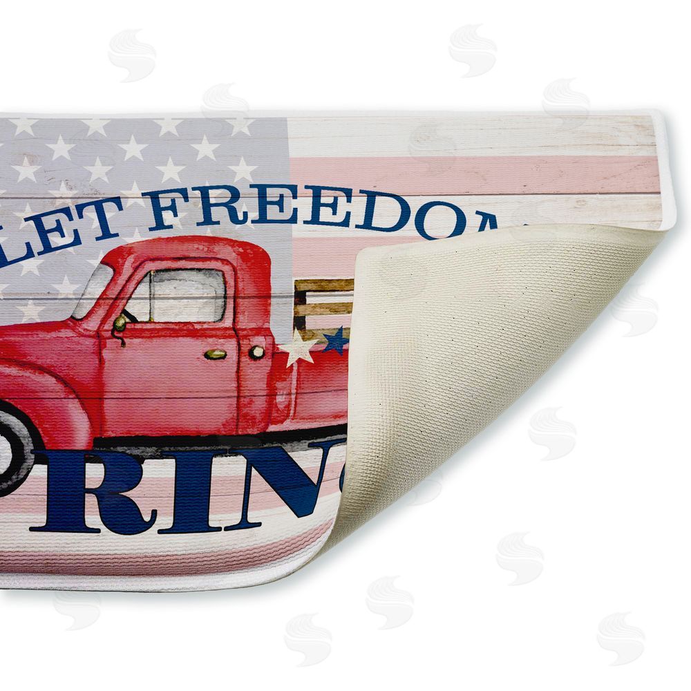 Kim Allen Let Freedom Ring Truck Plush Bathroom Floor Mat