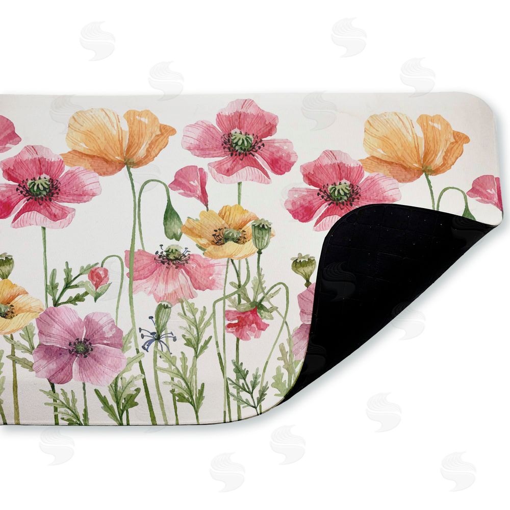 Kim Allen Poppy Place Flower Garden Kitchen Floor Mat