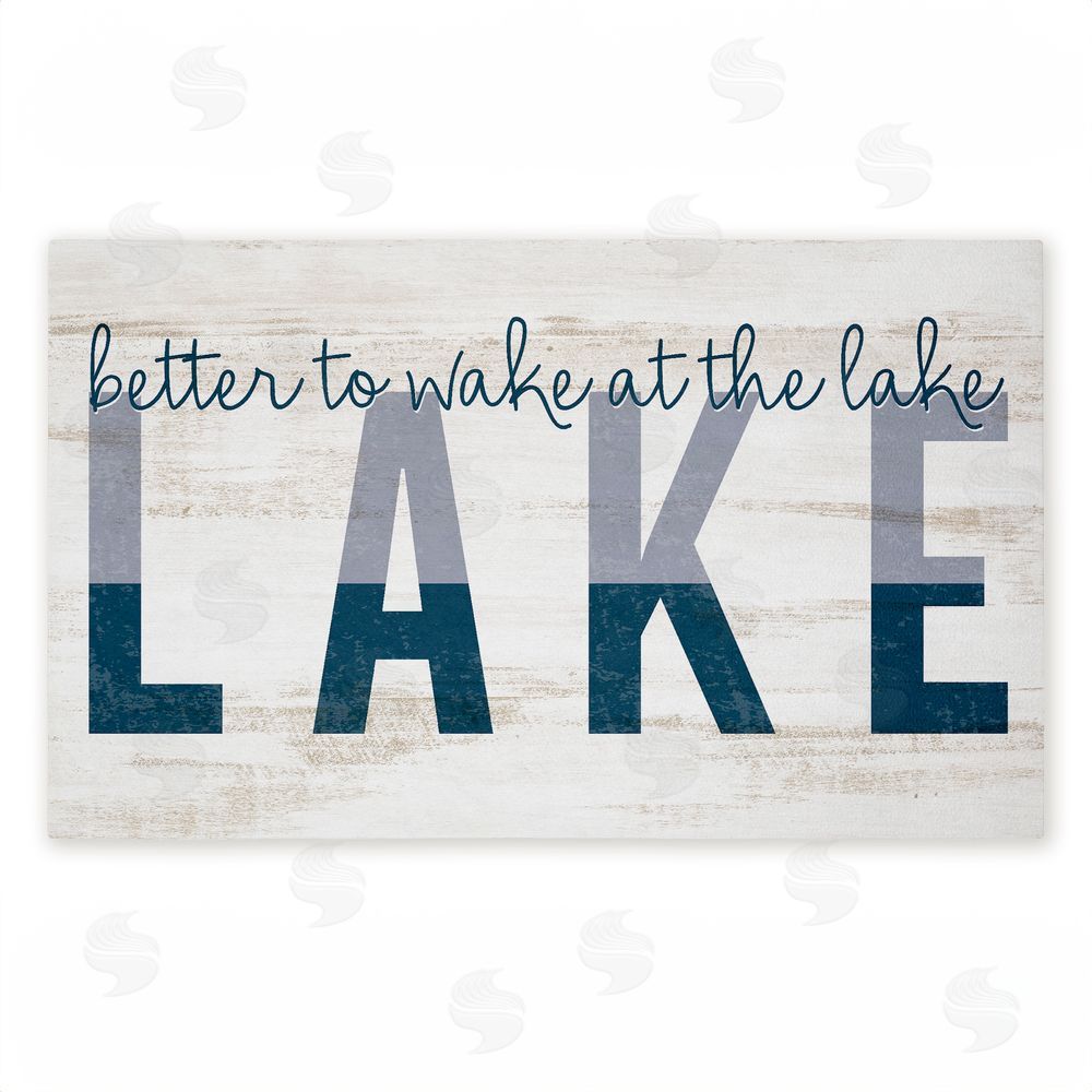 Kim Allen Better To Wake At Lake Unwoven Outdoor Door Mat