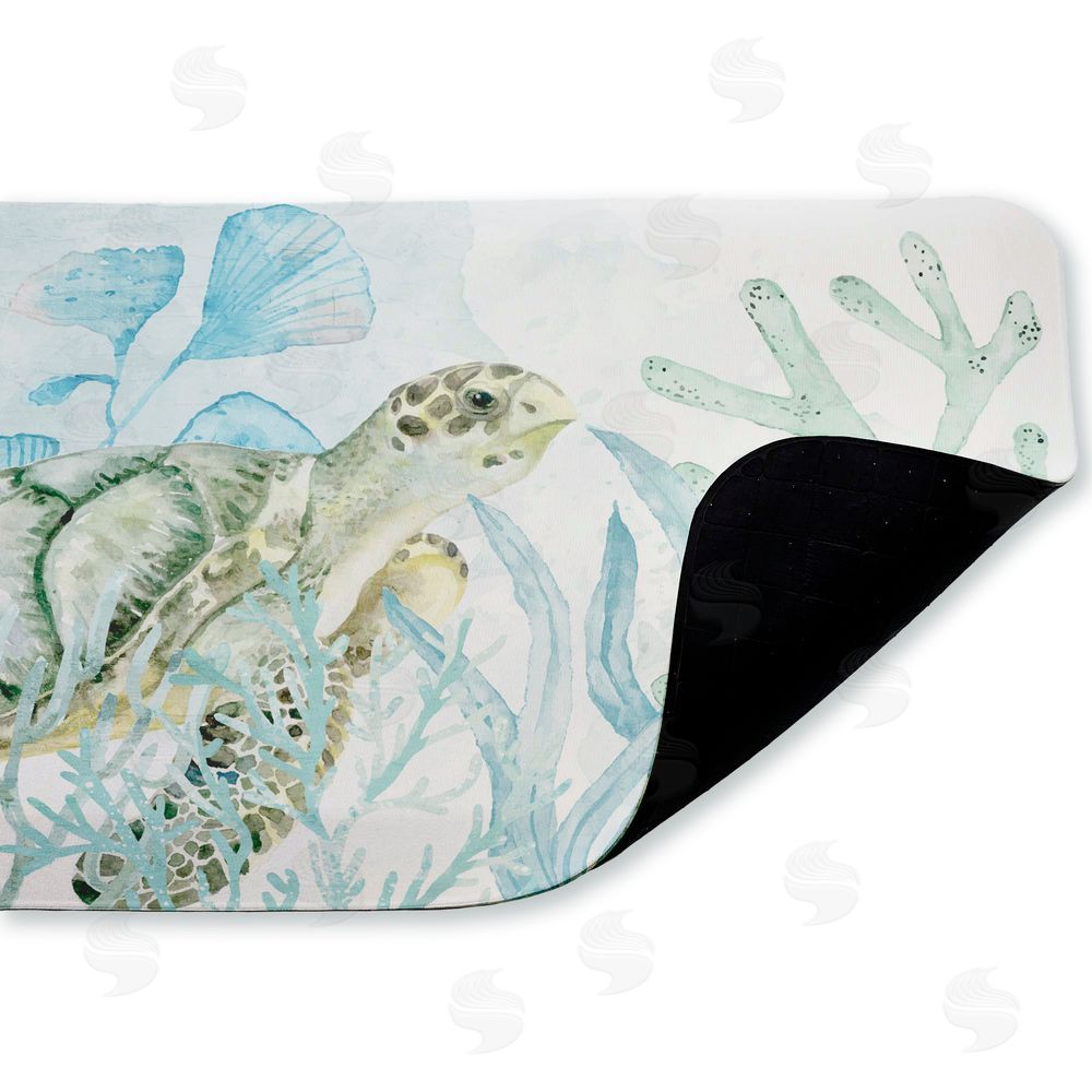 Kim Allen Turtle In The Sea Kitchen Floor Mat