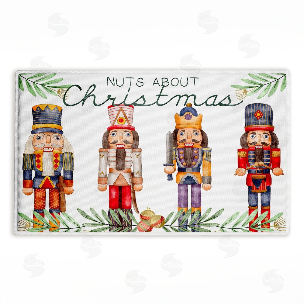 Kim Allen Nuts About Christmas  Plush Bathroom Floor Mat