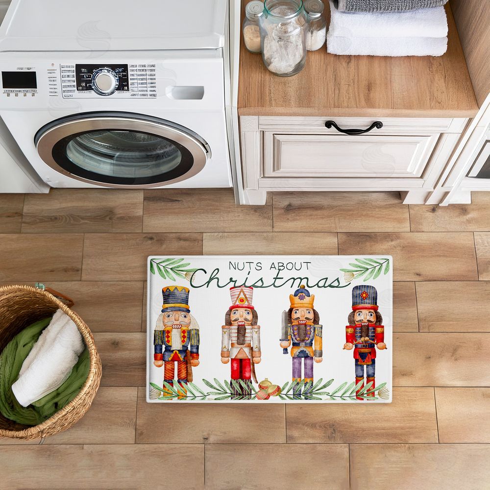 Kim Allen Nuts About Christmas  Plush Bathroom Floor Mat