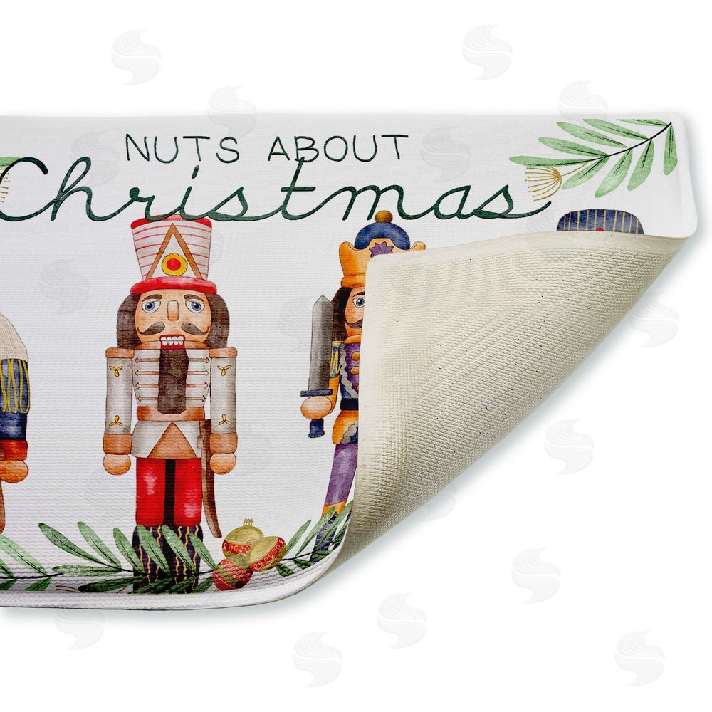 Kim Allen Nuts About Christmas  Plush Bathroom Floor Mat
