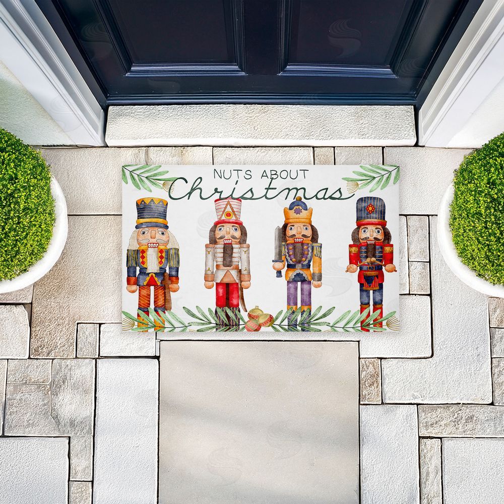 Kim Allen Nuts About Christmas  Unwoven Outdoor Door Mat