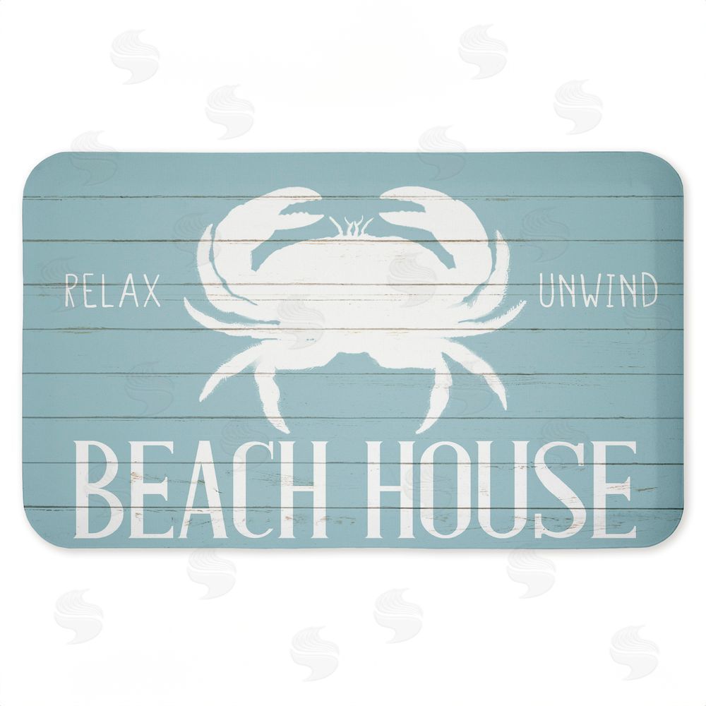 Kim Allen Beach House Entry Crab Kitchen Floor Mat
