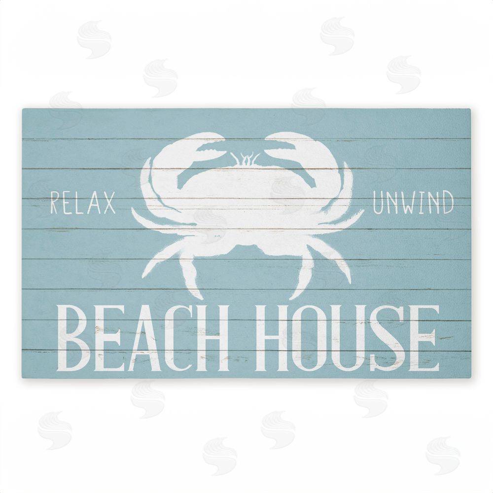 Kim Allen Beach House Entry Crab Unwoven Outdoor Door Mat