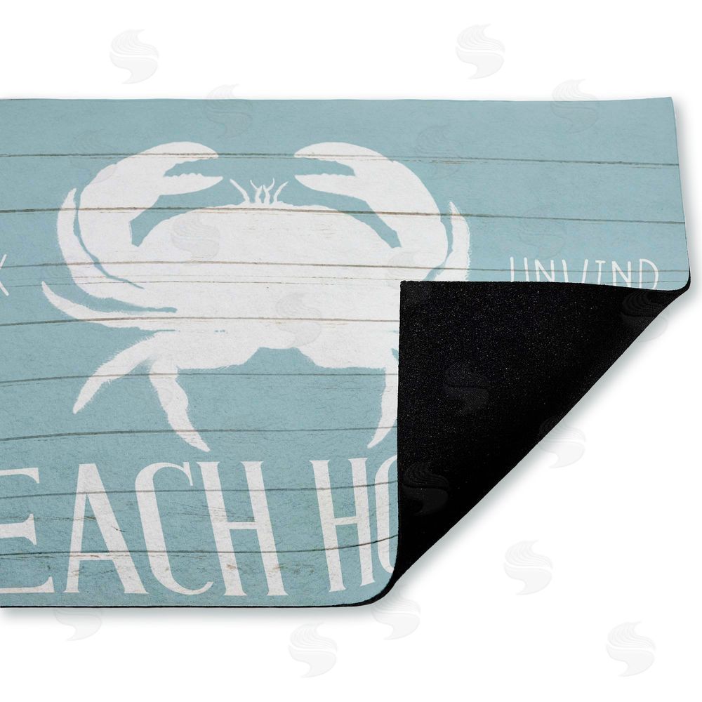 Kim Allen Beach House Entry Crab Unwoven Outdoor Door Mat