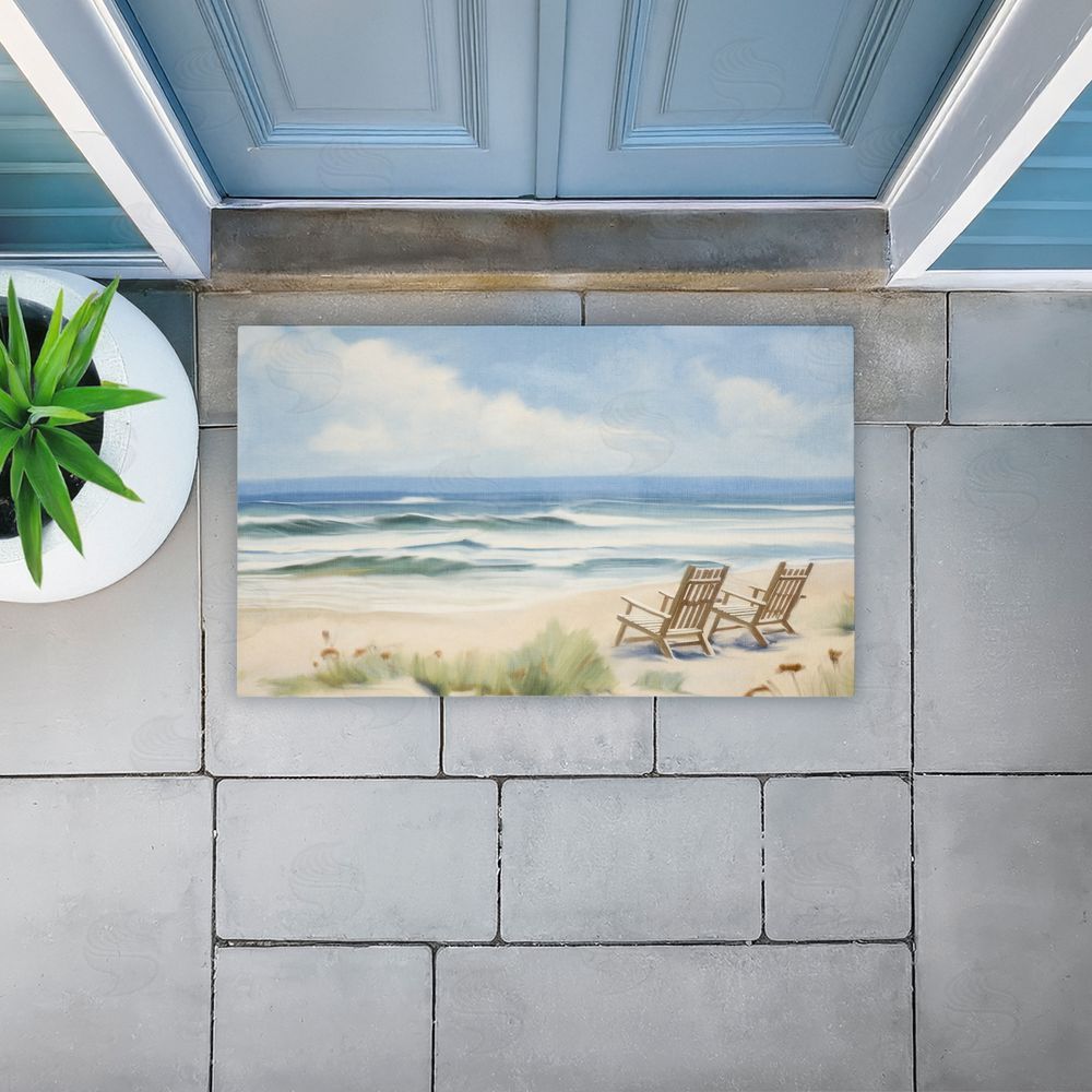 Kim Allen Chair View on Serene Beach Unwoven Outdoor Door Mat