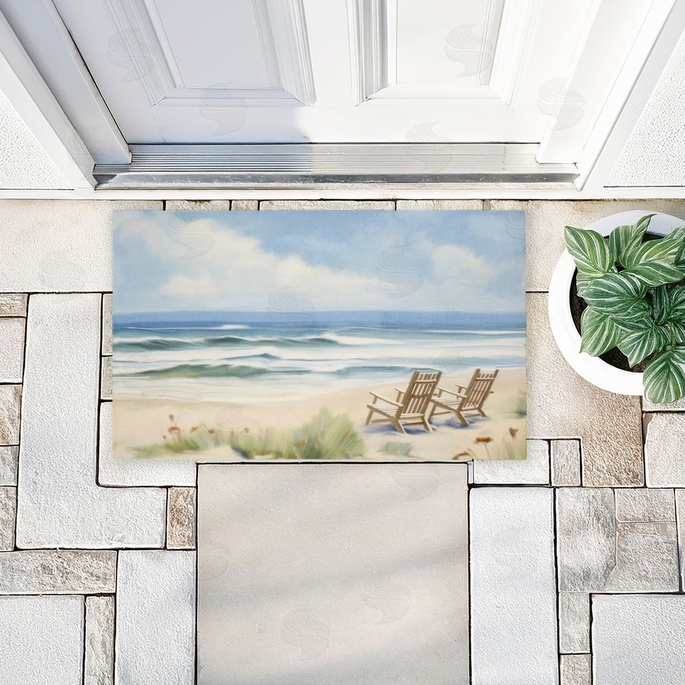 Kim Allen Chair View on Serene Beach Unwoven Outdoor Door Mat