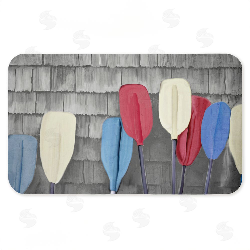 Kim Allen USA Boat Paddles Kitchen Floor Mat
