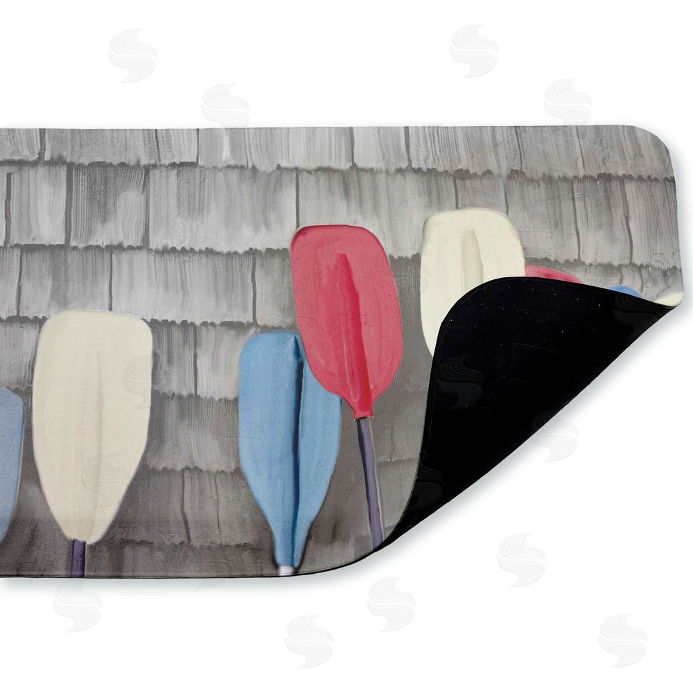 Kim Allen USA Boat Paddles Kitchen Floor Mat