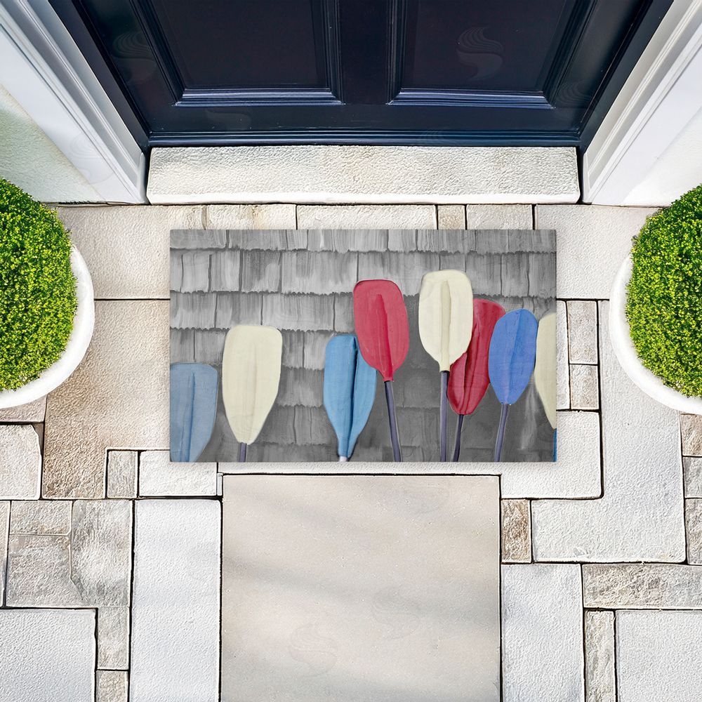 Kim Allen USA Boat Paddles Unwoven Outdoor Door Mat