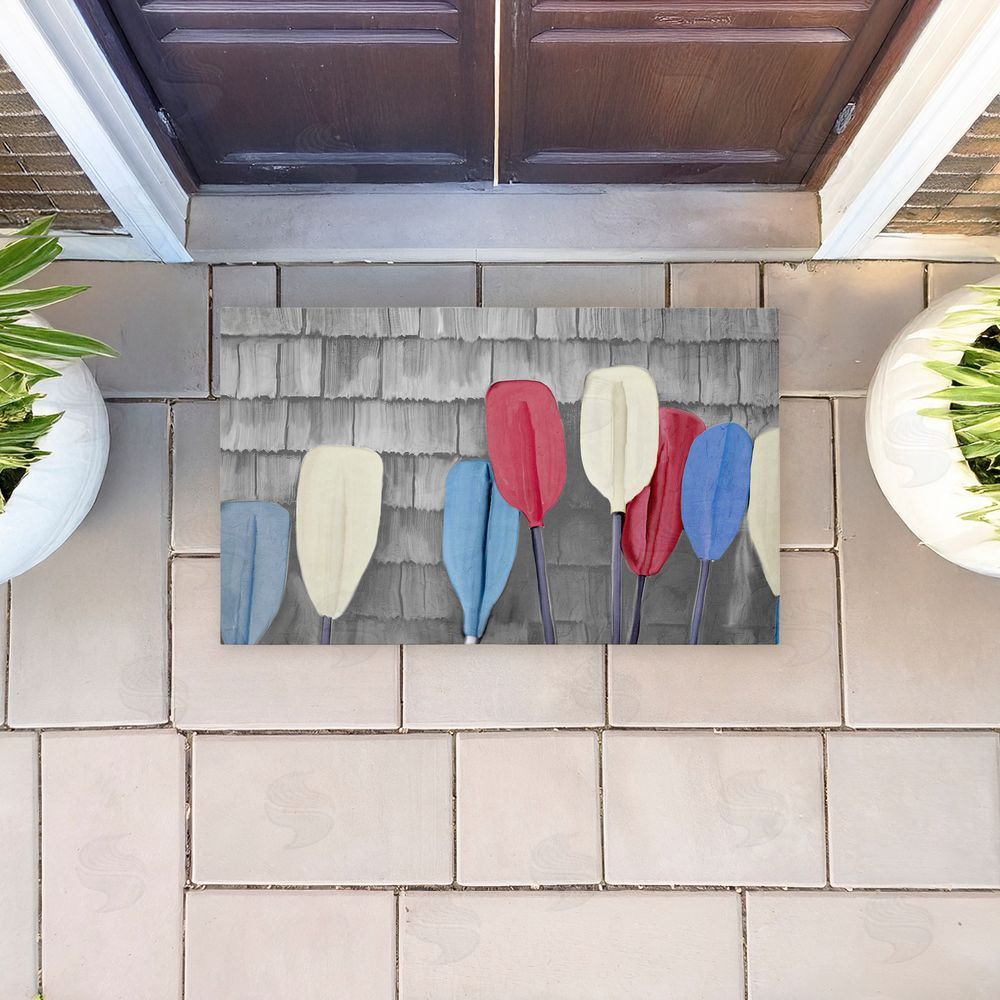 Kim Allen USA Boat Paddles Unwoven Outdoor Door Mat