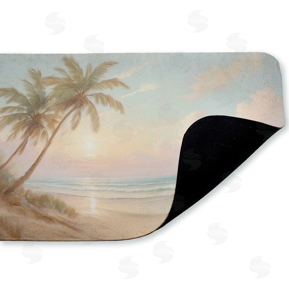 Kim Allen Sunset View Beach Palms Kitchen Floor Mat