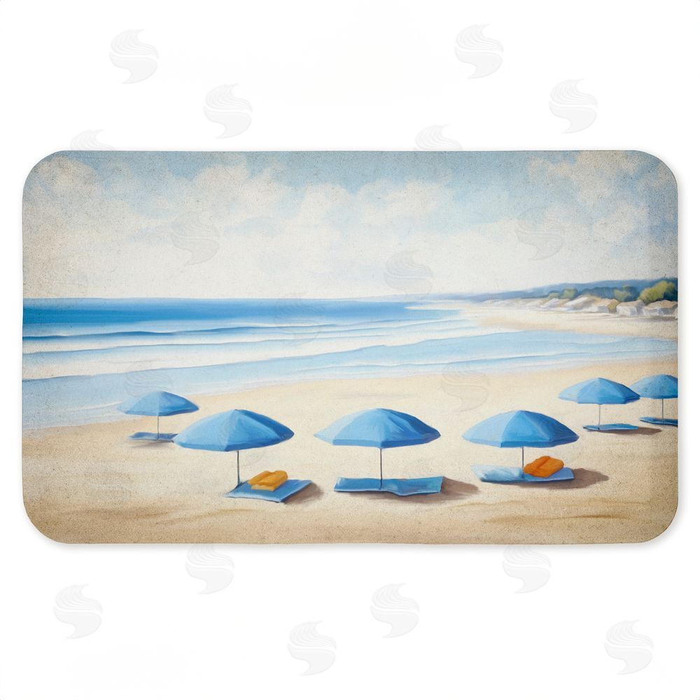Kim Allen Summer Umbrella Beach Day Kitchen Floor Mat
