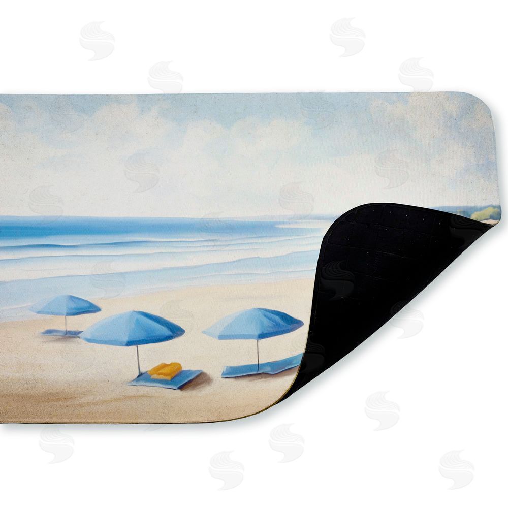 Kim Allen Summer Umbrella Beach Day Kitchen Floor Mat