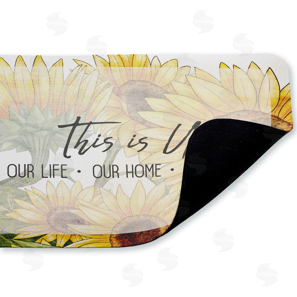 Kim Allen This Is Us Sunflower Sentiment Kitchen Floor Mat