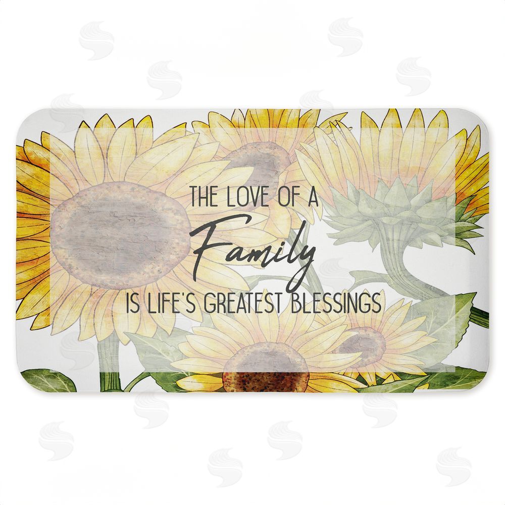 Kim Allen Love Of Family Sentiment Kitchen Floor Mat
