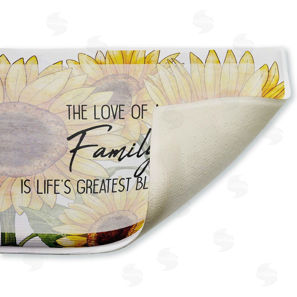 Kim Allen Love Of Family Sentiment Plush Bathroom Floor Mat
