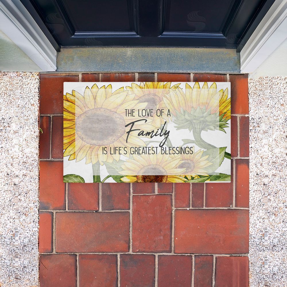 Kim Allen Love Of Family Sentiment Unwoven Outdoor Door Mat