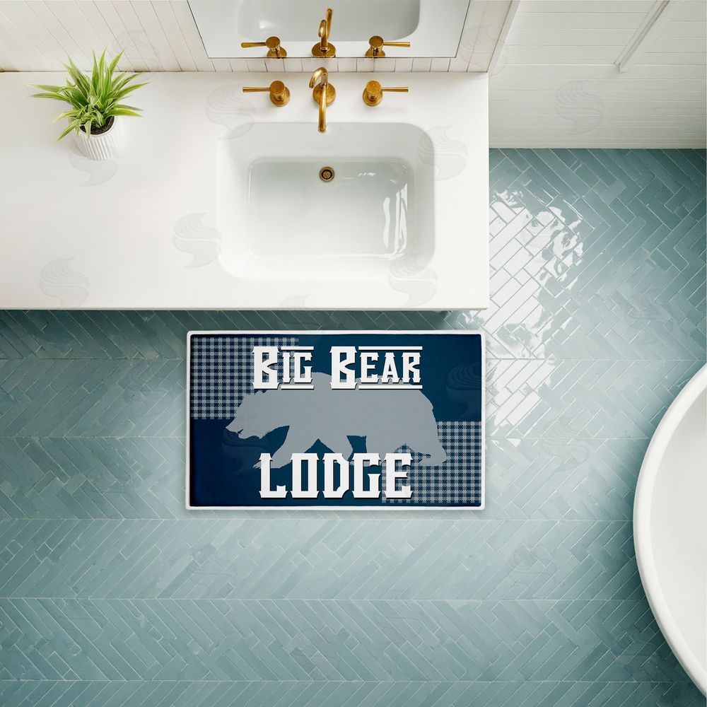Kim Allen Big Bear Lodge Plush Bathroom Floor Mat