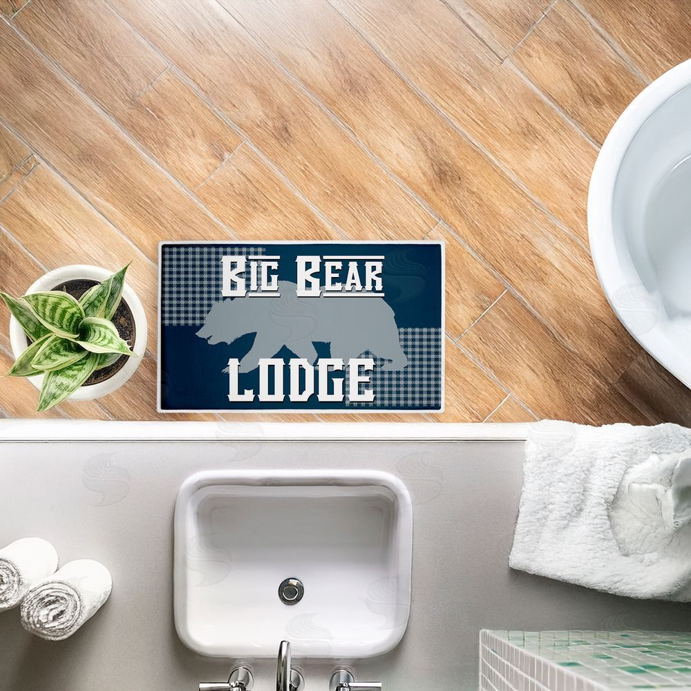 Kim Allen Big Bear Lodge Plush Bathroom Floor Mat