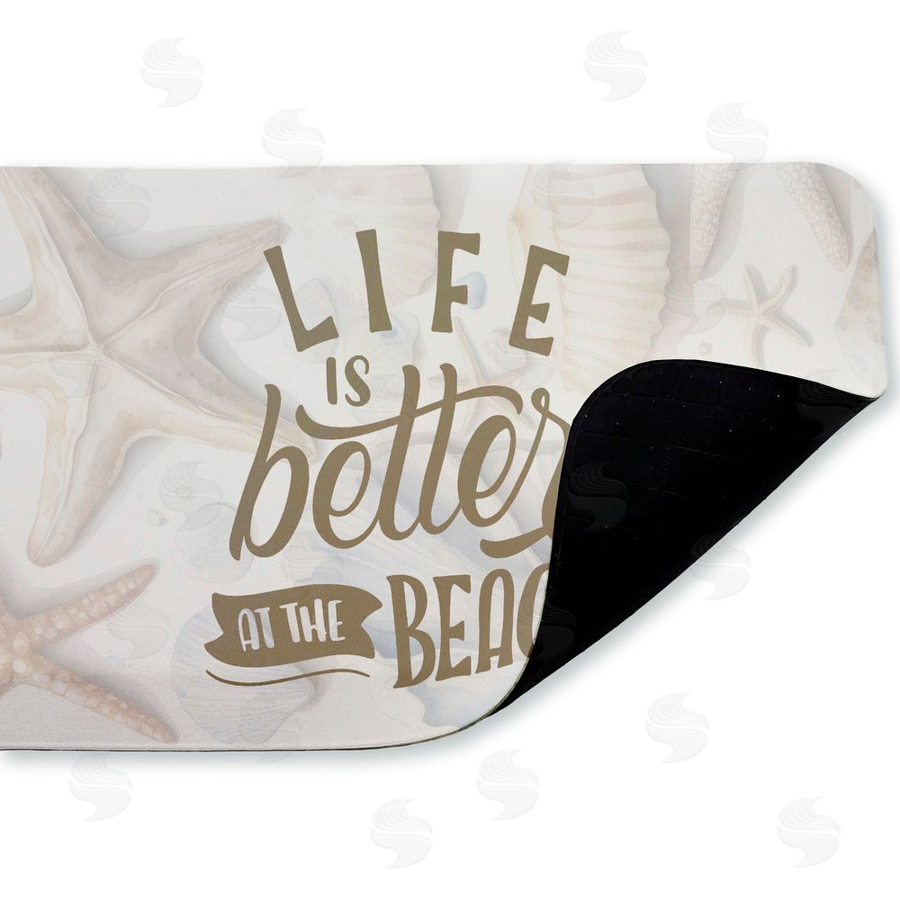 Kim Allen Better At Beach Seashells Kitchen Floor Mat