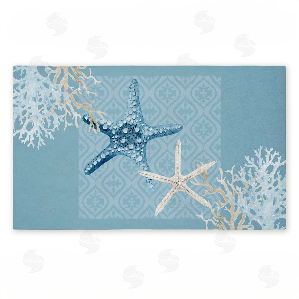 Kim Allen Starfish Tours Nautical Pattern Unwoven Outdoor Door Mat