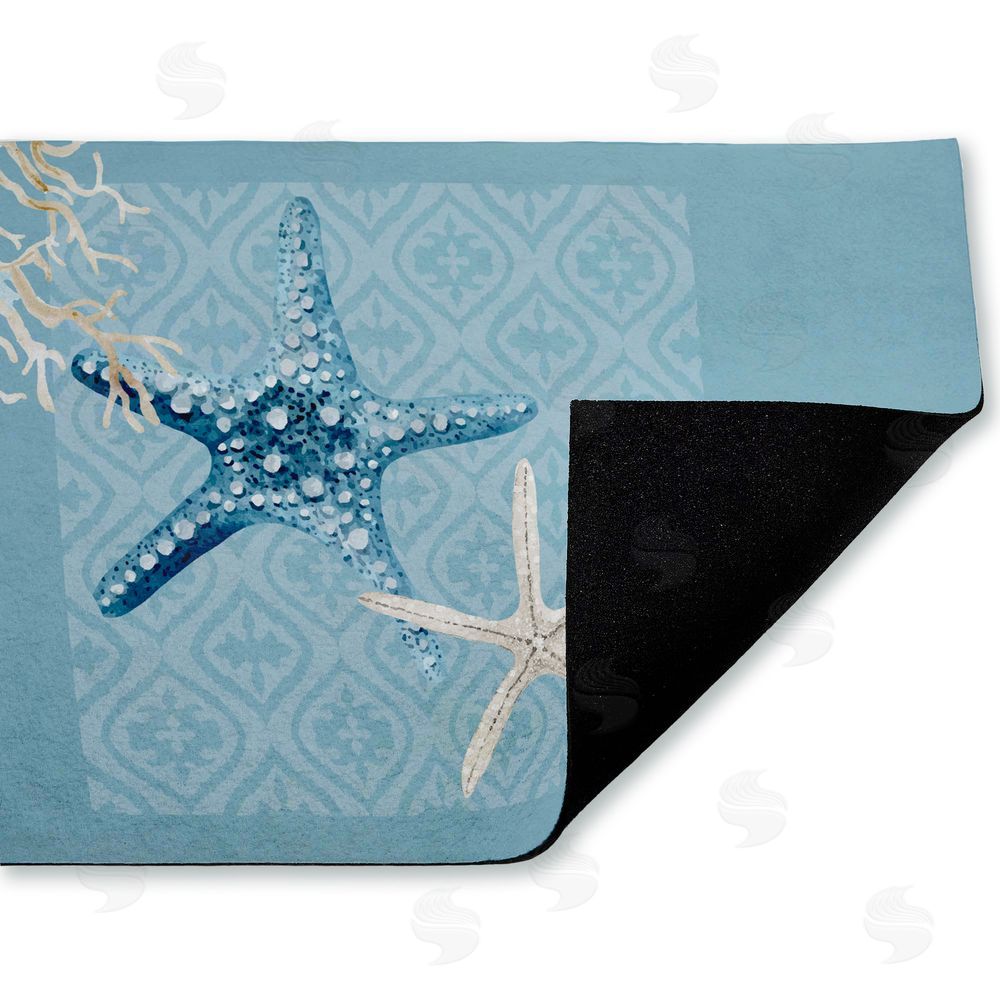 Kim Allen Starfish Tours Nautical Pattern Unwoven Outdoor Door Mat